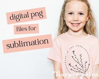 Confie no Senhor de todo o seu coração. Provérbios 3:5. Arquivos PNG para sublimação em camisetas. Versículo bíblico para download digital. Clipart para impressão.
