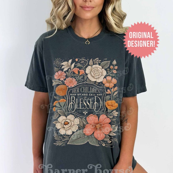 Mothers Day Sublimation Mama PNG Christian Mom PNG Trendy Floral Shirt Designs for DTF Transfers Bible Verse Proverbs 31 Png Grandma Png Svg