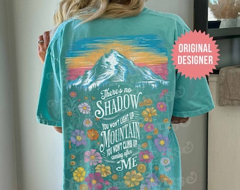 Christian PNG Aesthetic Flower Svg Sublimation Designs Worship Music PNG Bible Verse Shirt PNG Files Dtf Transfers Colorful Mountain Png