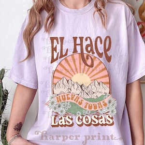 Diseños de sublimación cristiana PNG en español verso de la biblia en español PNG cristiano Diseños de camisetas en español para DTF Sublimación en español SVG