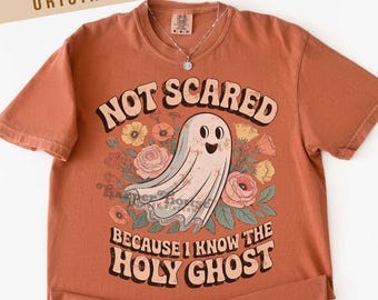 Halloween PNG Heiliger Geist Tshirt Designs Lustige Halloween Sublimation Designs Gruselige Jahreszeit DTF Drucke Kommerzieller Gebrauch Religiöses Hemd Png