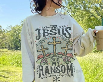 Christian Easter Sublimation Designs Jesus Cross PNG Bible Verse Png for DTF Transfers Vintage Jesus Easter Tshirt Designs for Hoodies Cute