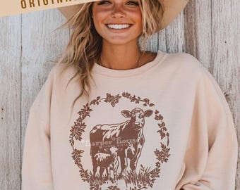 Cow PNG Just Keep Praying Sublimation Designs Christian PNG Vintage Farm DTF Transfers Farming Svg Trendy Farmer Shirt Png Designs Mama Png