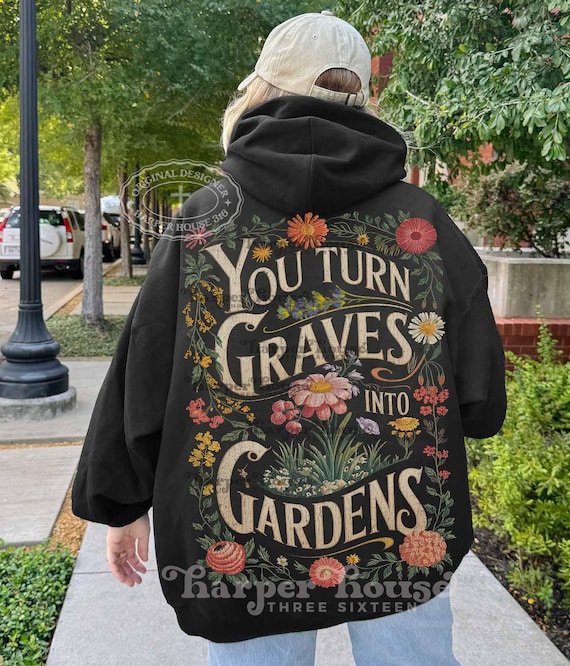 Christian PNG Vintage Jesus Shirt Designs for Women Boho Graphic Tees Floral Sublimation Designs Easter PNG Graves Into Gardens Tshirt Cute