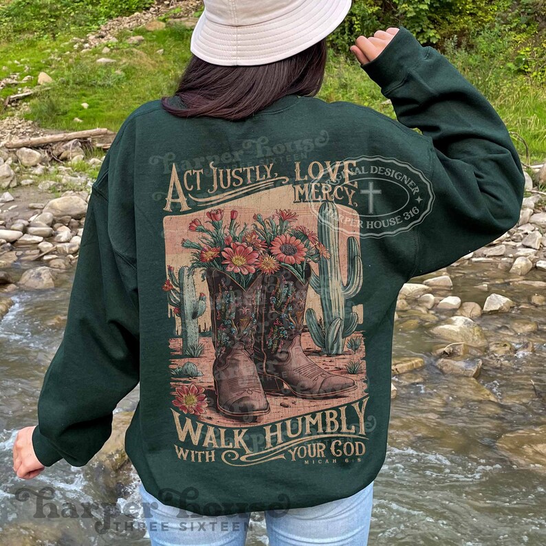 Cowboy Boots PNG Western Boho Sublimation Designs Western Shirt PNG Files Dtf Transfers Desert Cactus Vintage Tshirt Designs Bible Verse image 4