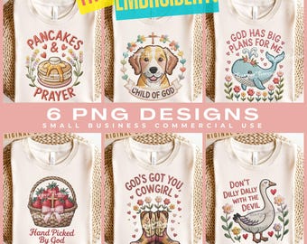 Girls Christian PNG Bundle Toddler Girl Sublimation Designs Trendy Summer PNG Cute Shirt Designs Jesus Clipart T Shirts Girls Religious Png