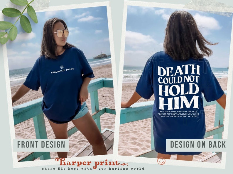 Death Could Not Hold Him PNG Faith Based Sublimation Designs Christian DTF Transfers