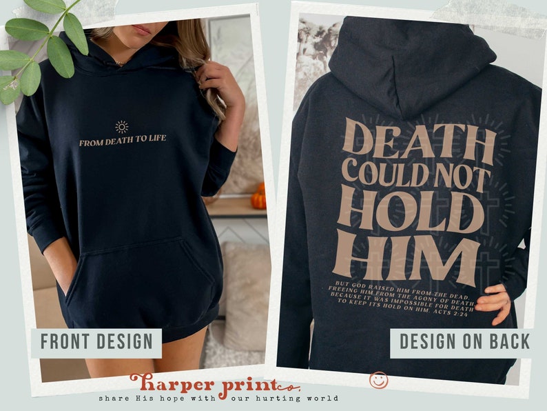 Death Could Not Hold Him PNG Faith Based Sublimation Designs Christian DTF Transfers