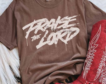 Trending PNG Praise the Lord Tshirt Designs Western Png Jesus T Shirt Png Religious Gifts Christian Merch Cute Church Outfit Faith Png File