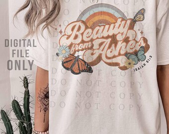 Sublimation Designs Downloads, Christian PNG Files for Sublimation and Printing, Jesus, Aesthetic Clothing, Retro PNG, Bible Verse, Boho