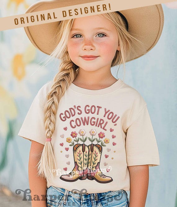 Cowgirl Boots PNG Western Sublimation Designs Toddler Girl Png