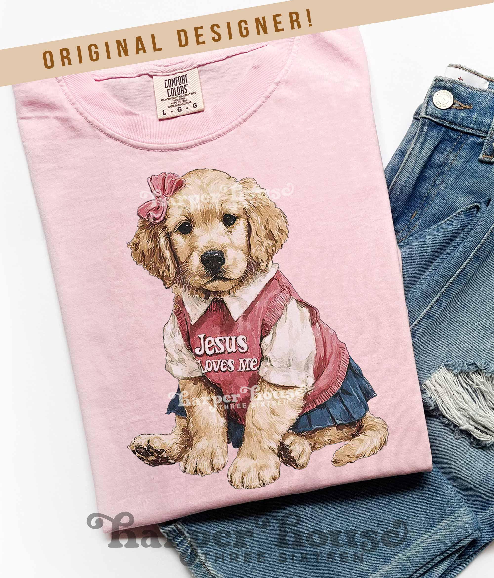 Cute Puppy Png Valentines Day Watercolor Clipart Golden Retriever Png ...