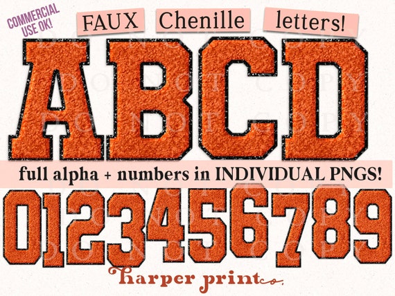 Black Chenille Glitter Letters Sticker Sheet - Trendy Transfers