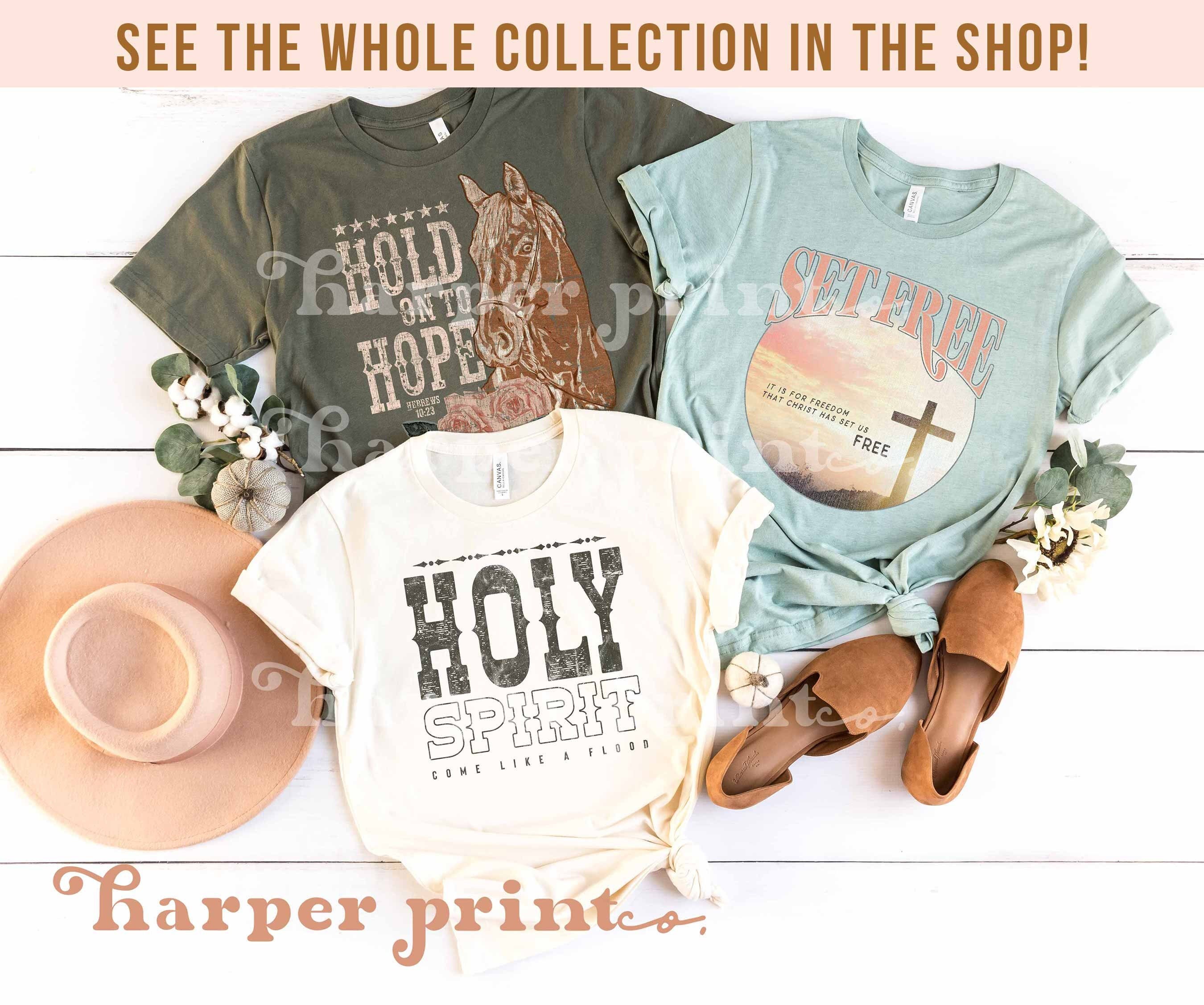 Western Shirt Design Christian Sublimation Designs Downloads Jesus PNG Holy Spirit Printable PNG Files for Sublimation Religious Clothing