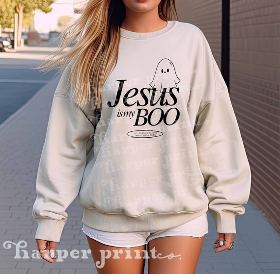 Retro Halloween PNG Cute Ghost PNG Christian Tshirt Designs Jesus Sublimation Designs Downloads Retro Mascot Vintage 90s Shirt Design no svg