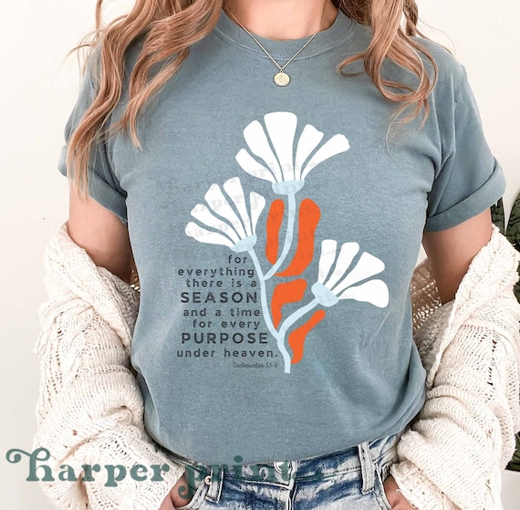 Christian PNG Sublimation Designs Flower PNG Files with Bible Verses for Shirts DTF Prints Tshirt Designs for Fall Cute Trendy no svg