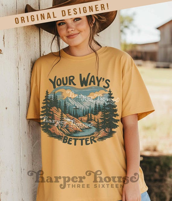Camping PNG Your Way's Better Forrest Png Mountains SVG Outdoor Adventure Sublimation Designs Hiking Png Christian DTF Transfers Nature Png