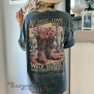 Cowboy Boots PNG Western Boho Sublimation Designs Western Shirt PNG Files Dtf Transfers Desert Cactus Vintage Tshirt Designs Bible Verse image 5