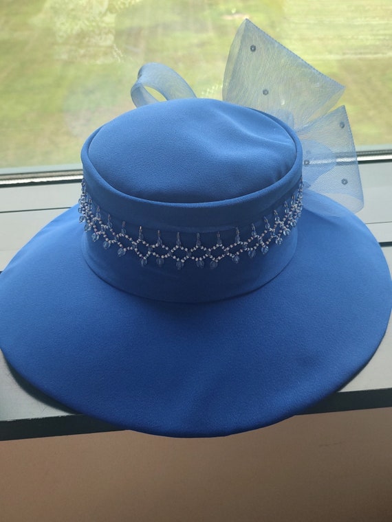 Lisa Rene Royal Statement Hat- Perfect for Church 