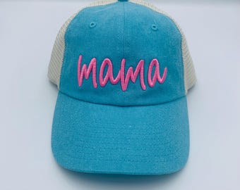 ¡Listo para enviar! Gorro de mamá bordado - Puffy Thread - ¡Envío en 24 horas!