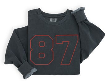 Sudadera con número de equipo de colores cómodos y bordados personalizados, camiseta del año de clase, sudadera para fanáticos, camiseta de mamá de fútbol