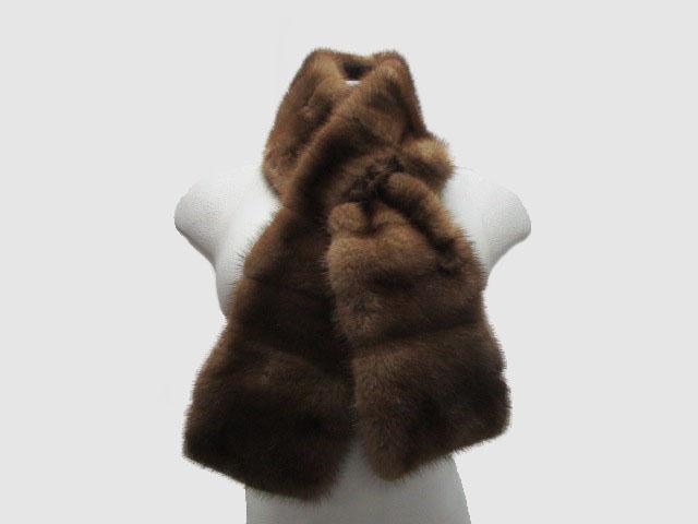 Petit Col En Vison Véritable à Fixer Sur Vêtement - Fourrure Marron, Style élégant