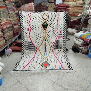 Custom Moroccan Azilal Rug: Handmade Wool Berber Carpet, Boho Tribal Decor