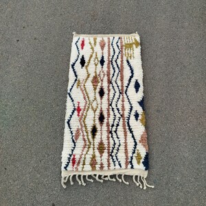 Moroccan Runners Rug, Beni Ourain Runner , Hallway Wool Carpet Made to order, Decorative Long Floor Runner, colorful Rug .