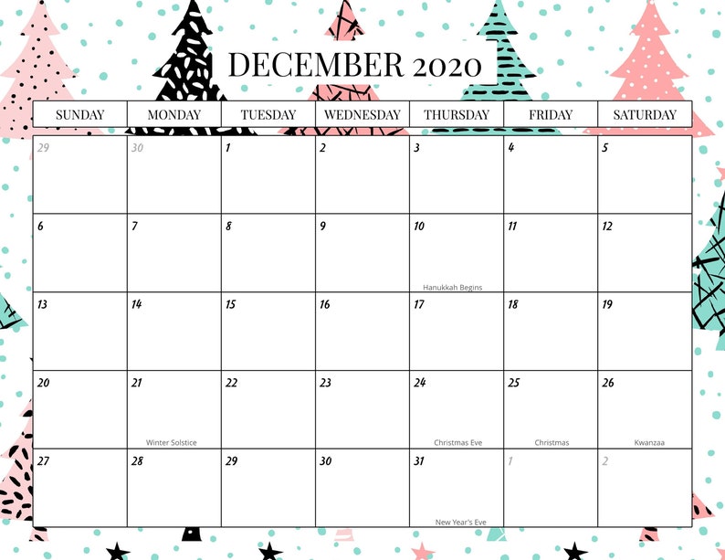 HOLIDAY 2020 DECEMBER CALENDAR image 0