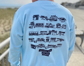 Vintage Nautical Boating Sailing Design Westhampton Beach New York NY Sweatshirt