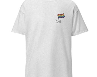 NYC Pride Pizza Shirt | Funny Pride Tee | Retro New York City Rainbow Graphic Tee | LGBTQ Outfit | Retro Pride Outfit Inspo