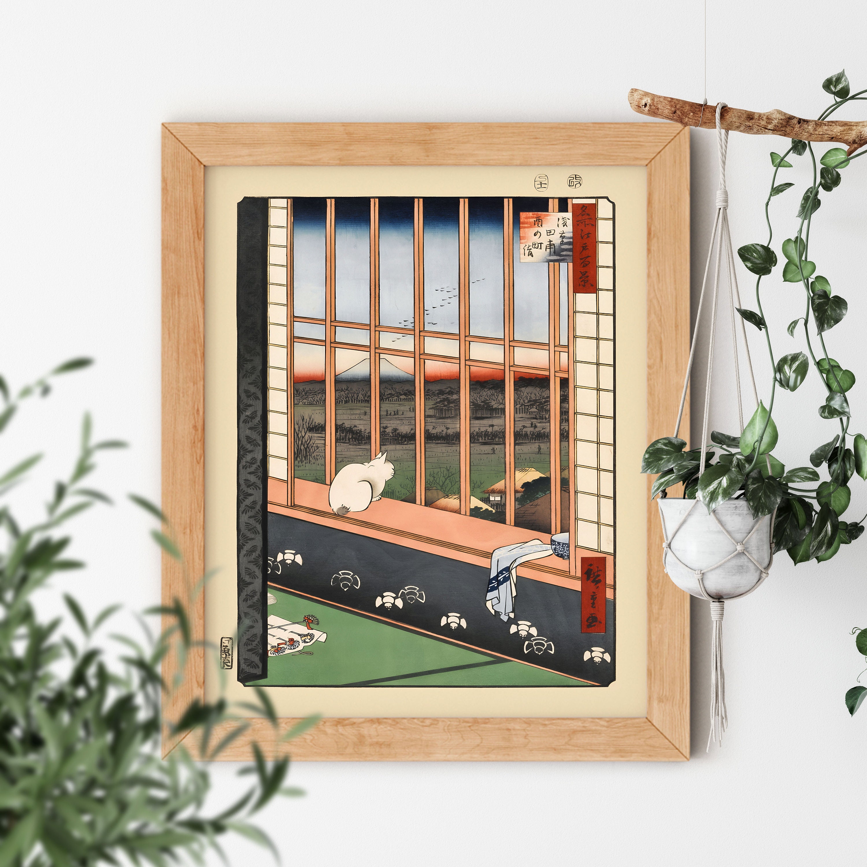 Utagawa Hiroshige Cat - Etsy