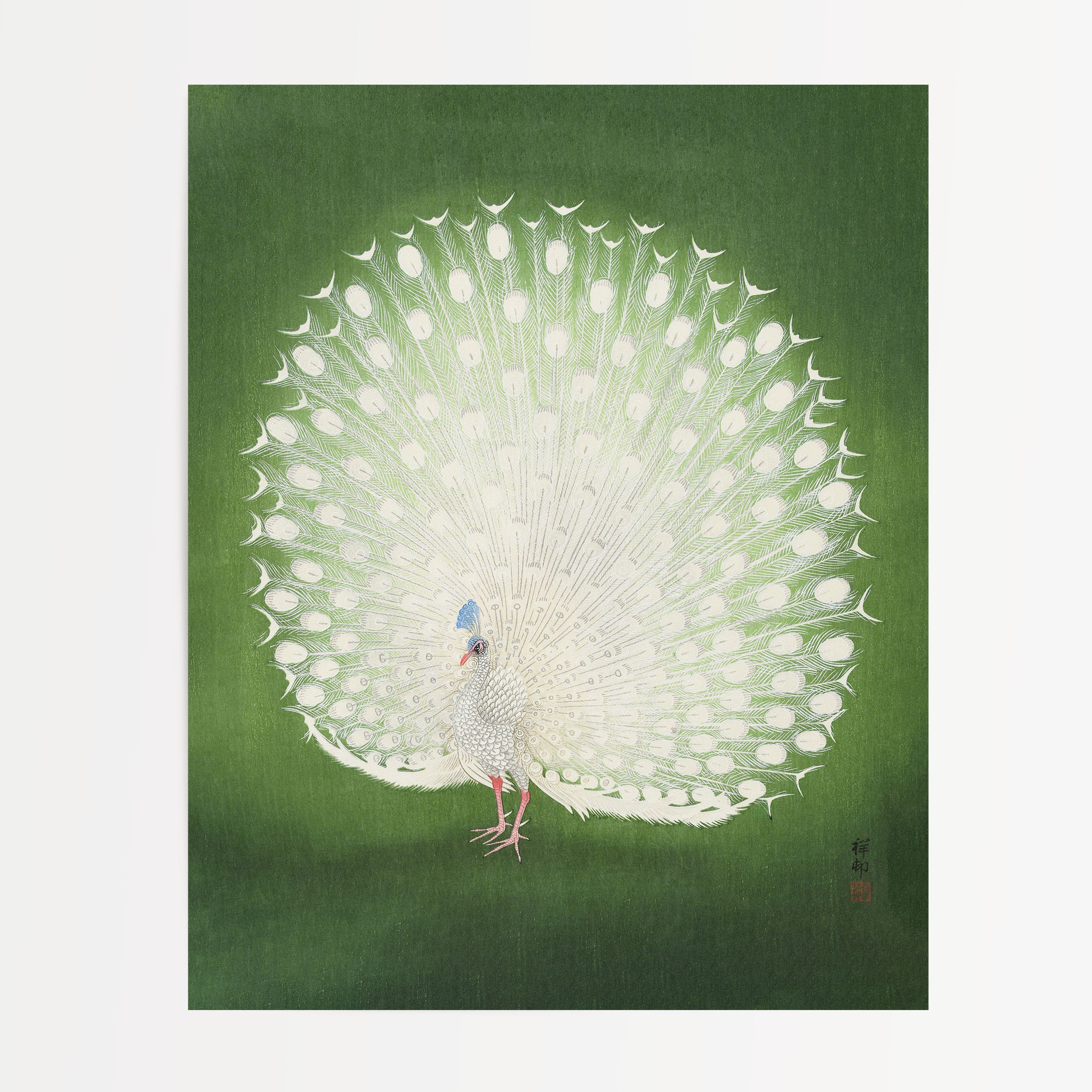 ねここねこpeacock garawa mahesa Peacock II by Ohara Koson 1925-1936 Famous Japanese Style Ukiyo-e