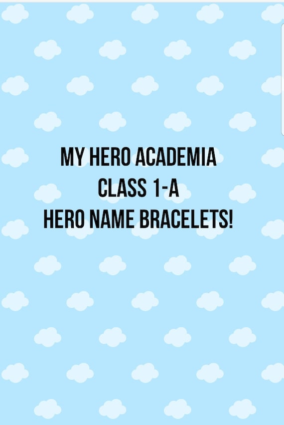 MHA Hero Name Bracelets