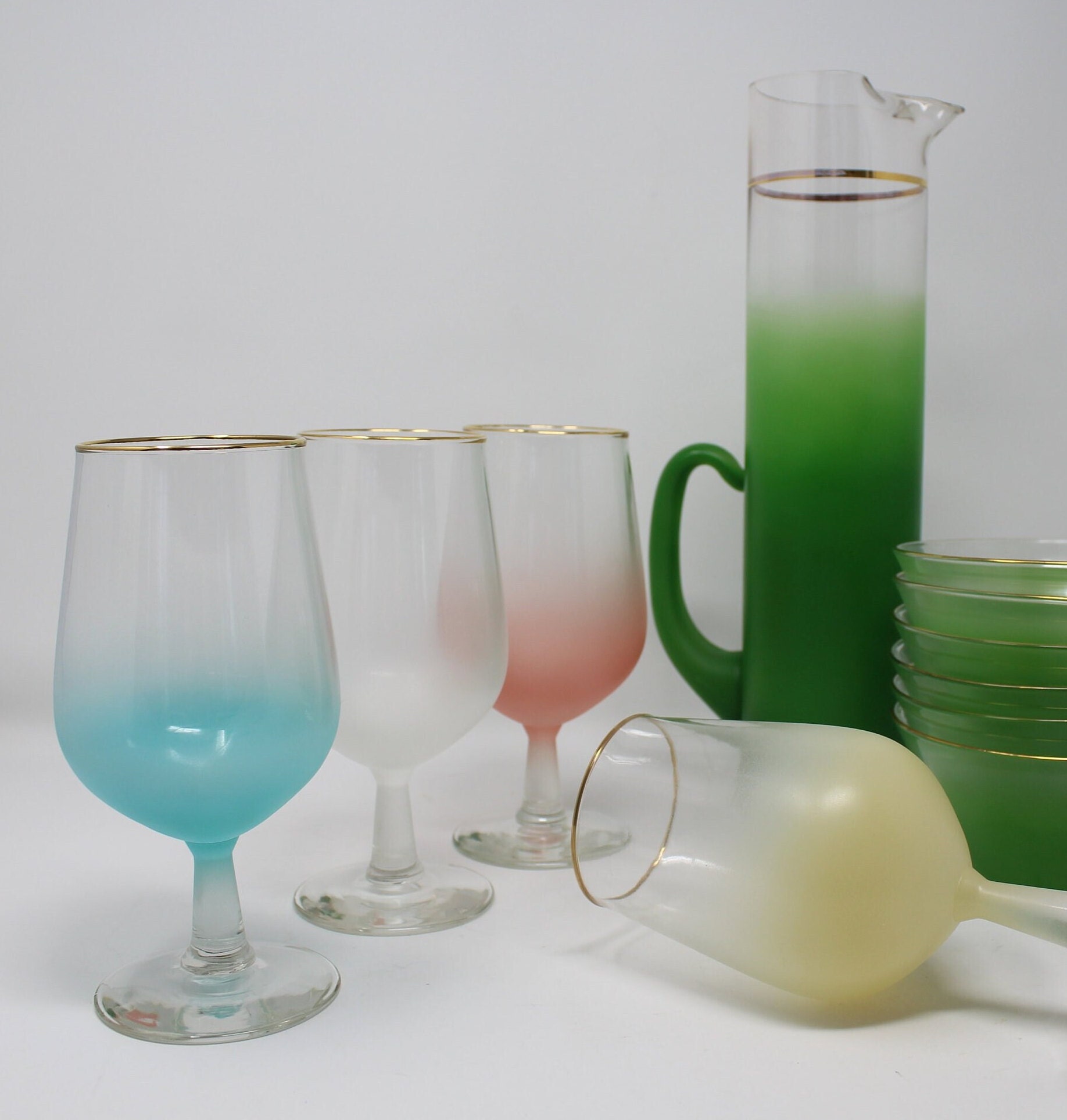 Sundowner Orange Lead- Free Crystalline Handcrafted Wine Glass Set