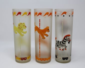 Your choice of Libbey Merry-Go-Round Cooler Glasses - NOT the usual colors!