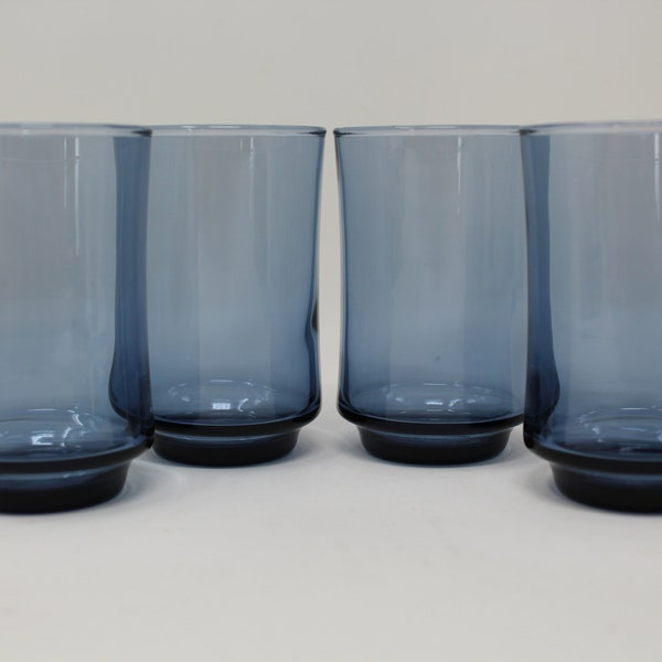 Libbey Bolero Blue 6 Ounce Juice Glasses, Set of 4