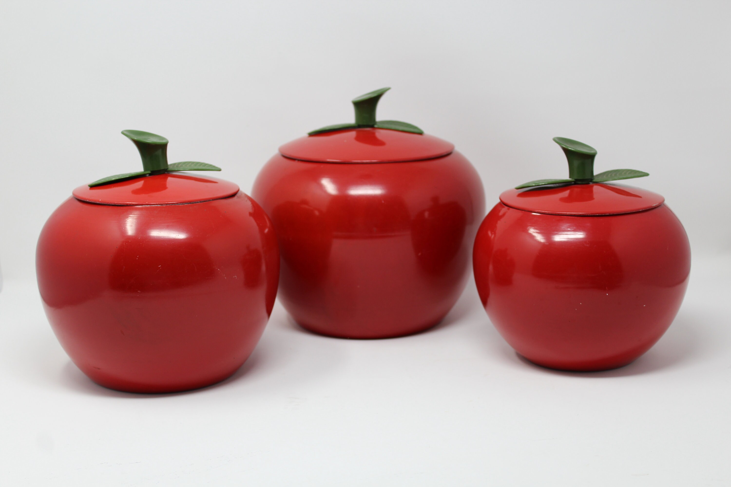 Hand made Ceramic Canister Set / Flour, sugar, baking soda / Hand