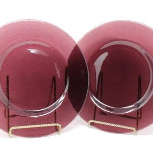 Purple Bubble Glass Charger Plates - Set of 4 (13 inch)