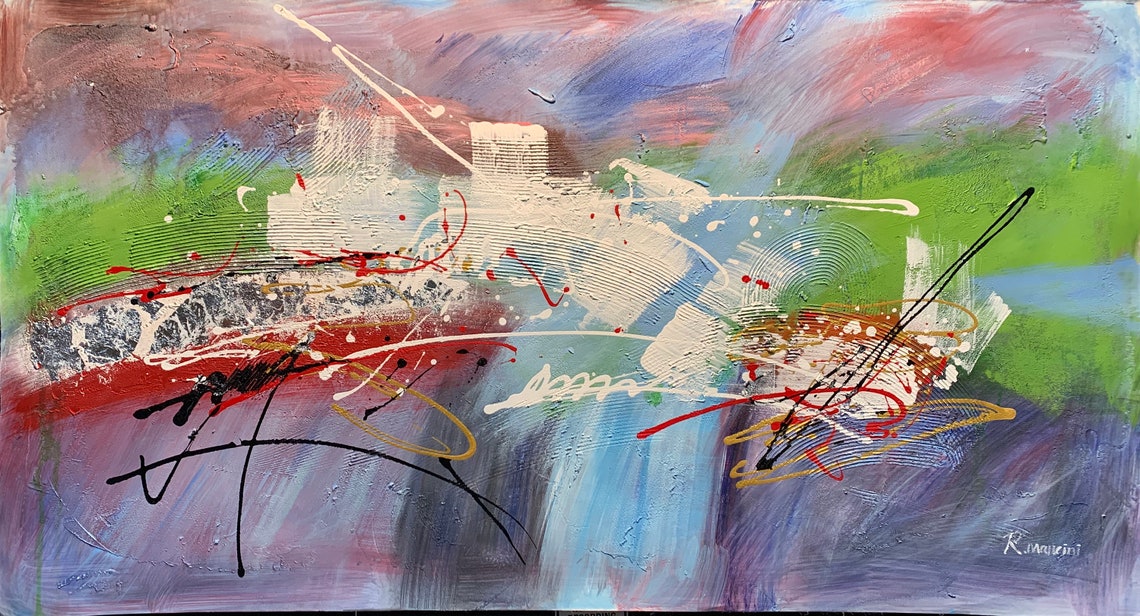 Color Palette Oil Painting. Hand-painted Abstract Painting. - Etsy UK