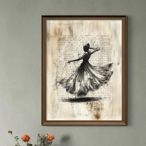Whirling Dervish Print: Sufi Spiritual Dance, Islamic Art (Digital Download