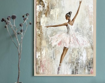 Ballerina Painting: Dreamy Ballet Dancer Art Print (Digital Download)