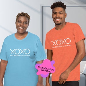 XOXO The Original Love Letters camiseta unisex, Pascua Jesús Salvador Clavos y Cruz Top, Pascua Tumba vacía Camisa cristiana de historia verdadera