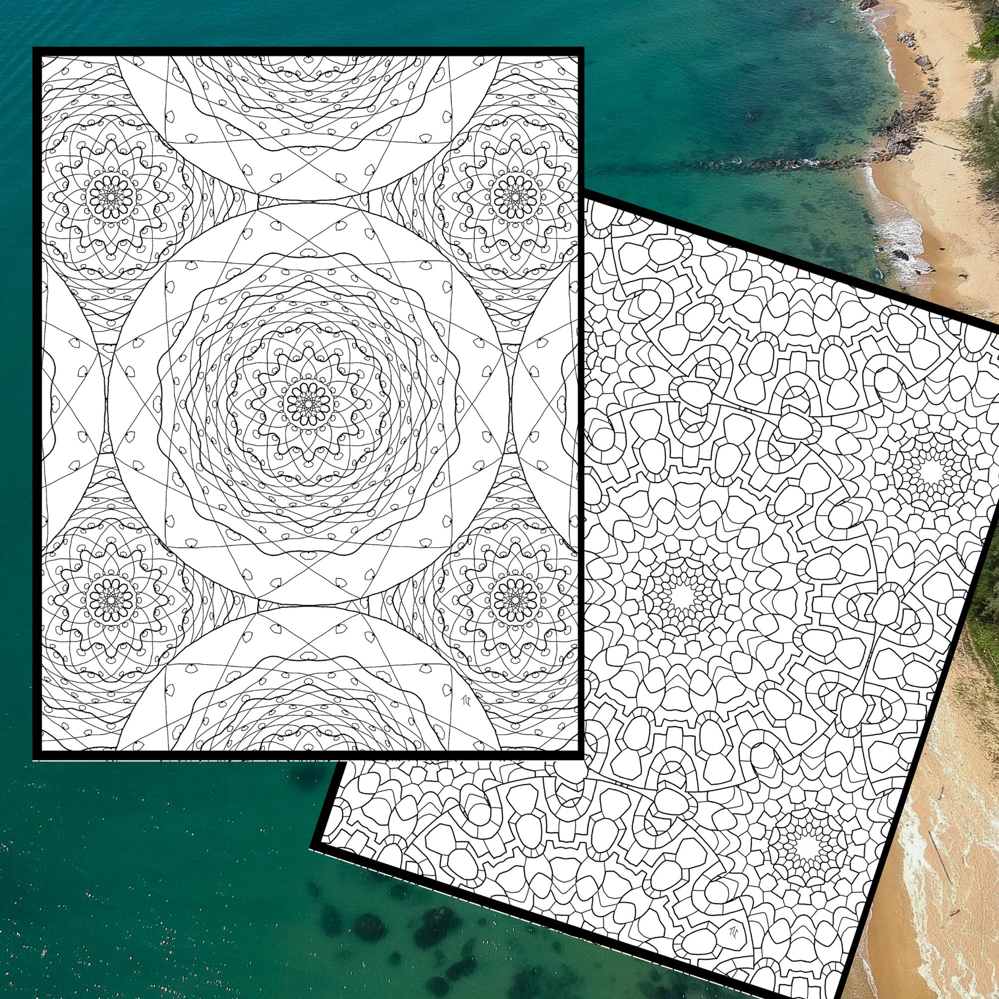 Printable Full Page Mandala Coloring Pages Volume 2, Adult Coloring ...