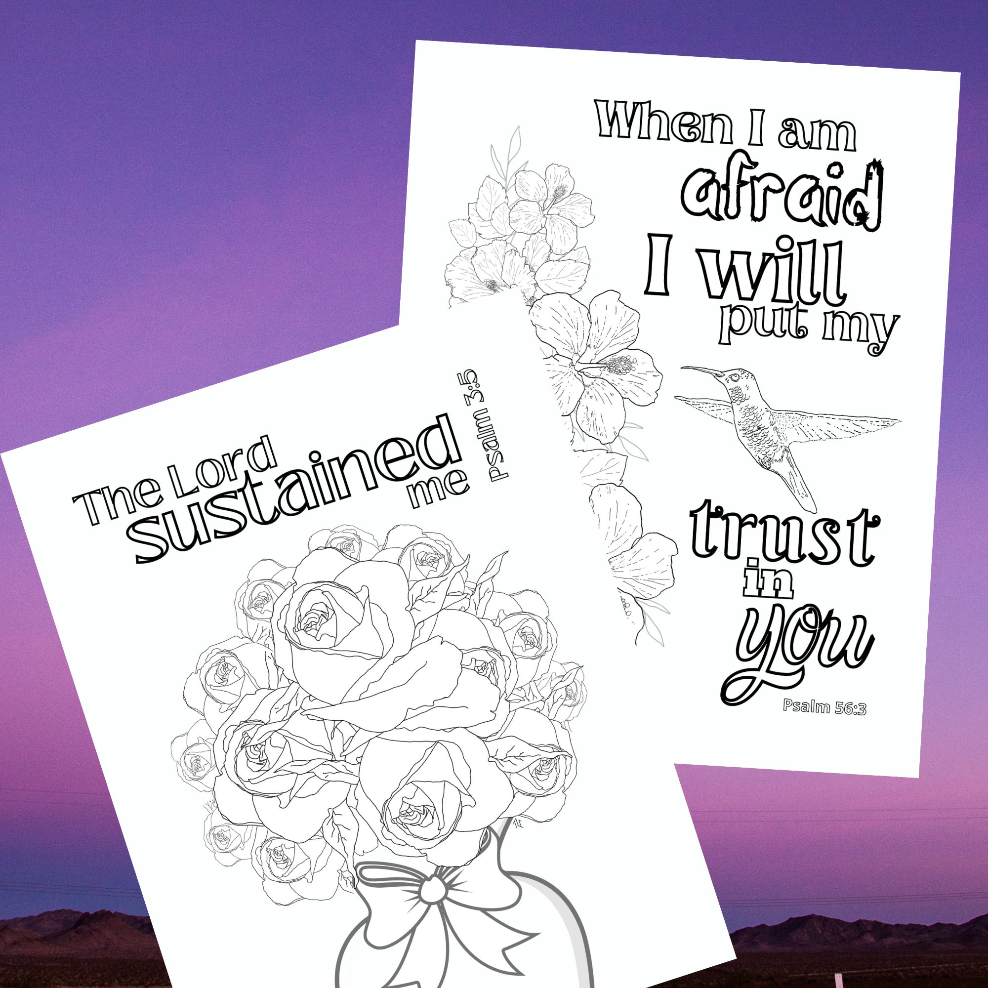 10 Printable Faith Based Coloring Pages; Bible Scripture Coloring ...