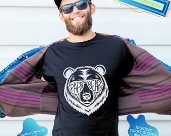 Papa Bear T-Shirt,Dad Shirt,Fathers Day Top,gift for dad, soon to be parents, husband present, family shirt matching shirts