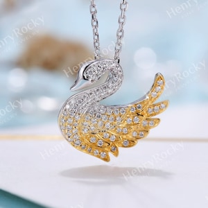 Diamond swan necklace 2025