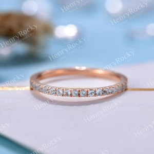 アンティークターコイズ結婚指輪 - イエローゴールドレディースリング