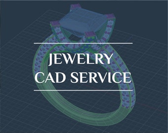 Jewelry CAD Service - Custom Ring Design | Customize Engagement Ring | Custom Wedding Band | Handmade Ring | Make Your Own Ring
