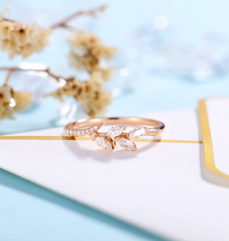 Natural One Diamond Wedding Ring For Her Details about / solid 14K Gold with engraving on ring